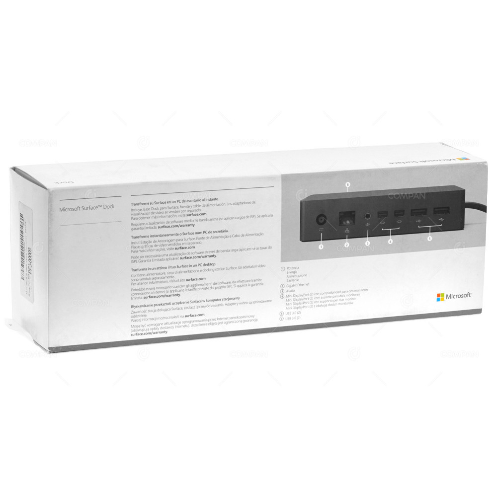 1661-NEW MICROSOFT 1661 SURFACE BOOK PRO 3 PRO 4 DOCKING STATION WITH AC ADAPTER MODEL 1749 PF3-00009